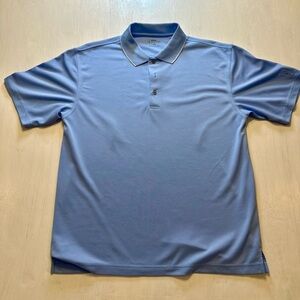 PGA Tour Men’s Golf Polo Shirt Blue Size L Performance Dry Fit Short Sleeve